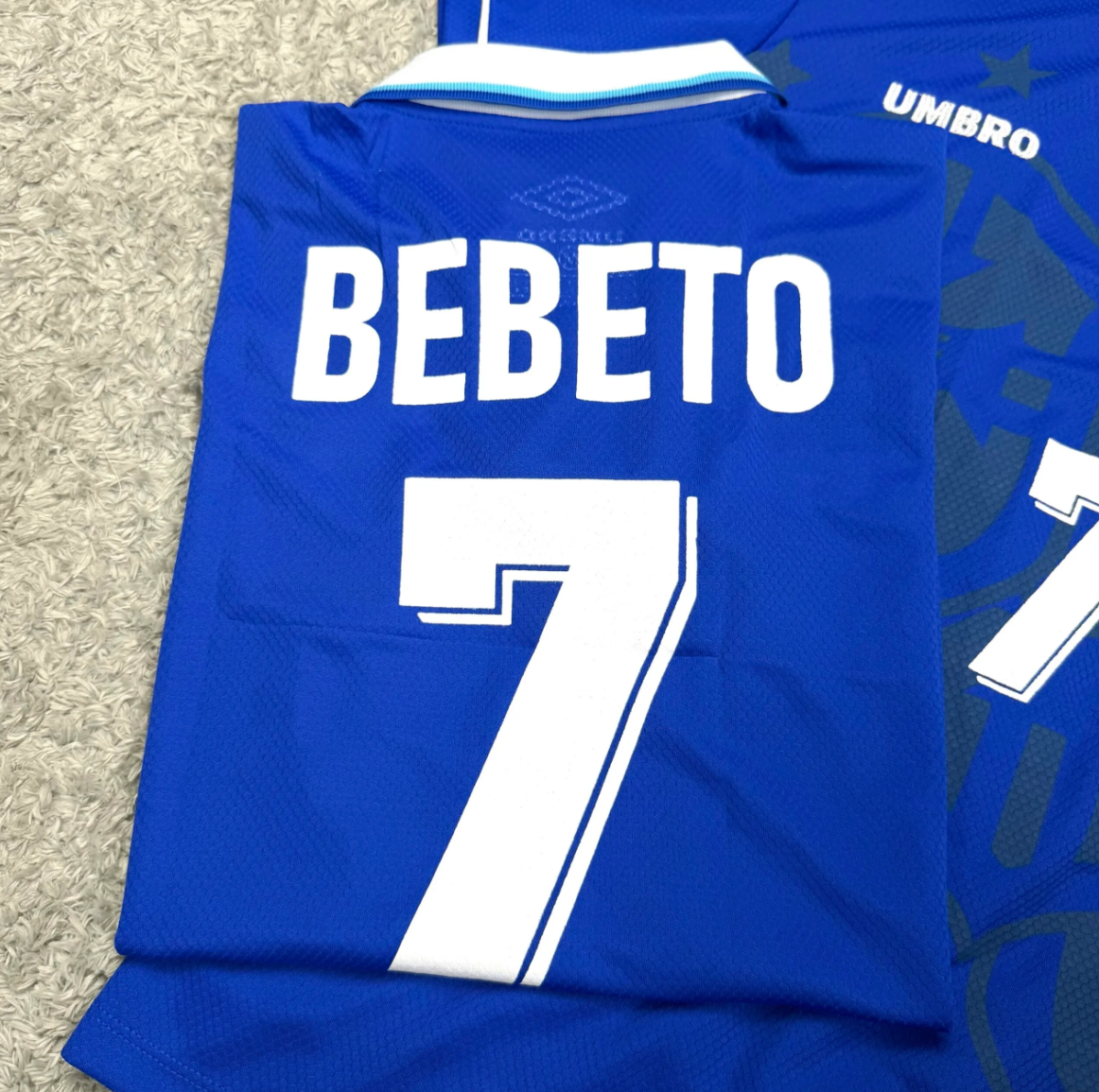 Camisa de Time Seleção Brasilera Azul Retrô 1994 (Bebeto 7)