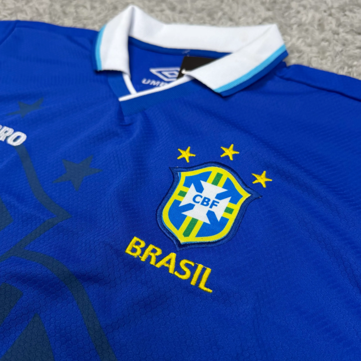 Camisa de Time Seleção Brasilera Azul Retrô 1994 (Bebeto 7)
