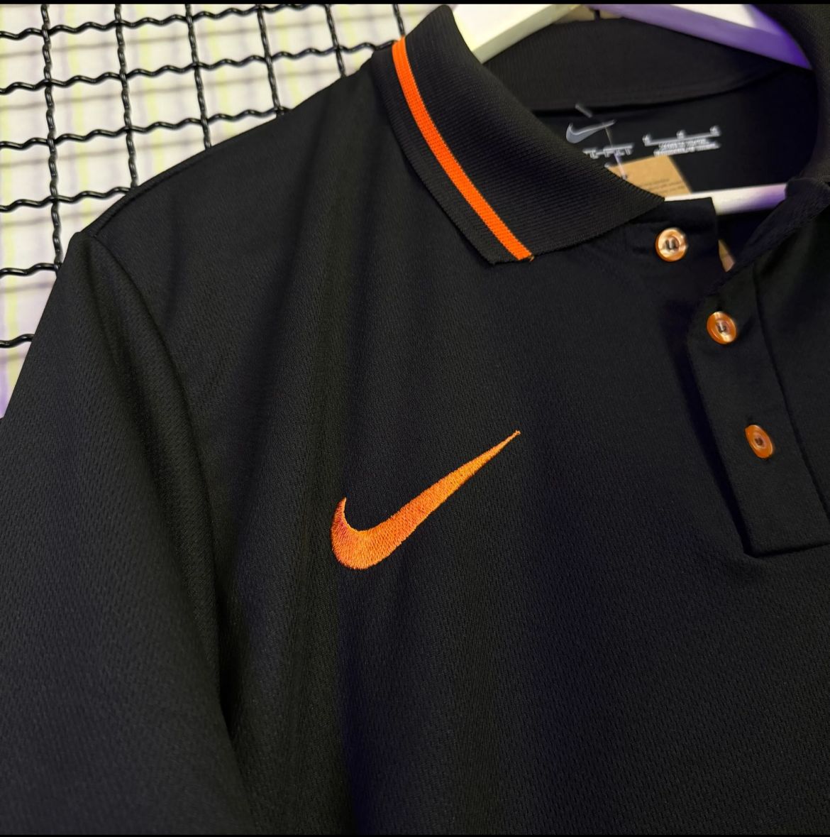 Camisa do Corinthians Polo Preta c/ Laranja