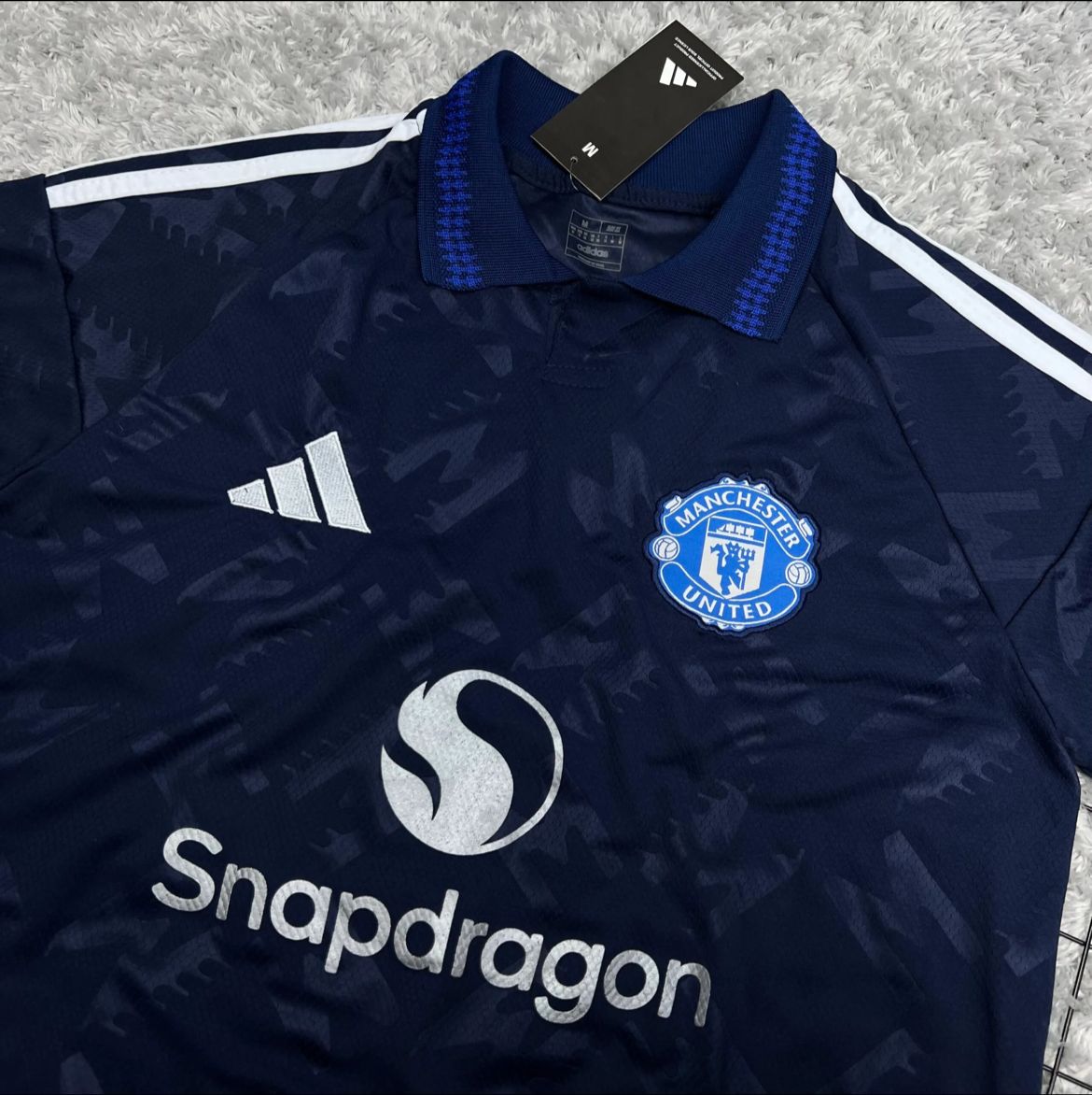 Camisa do Manchester United Polo Azul