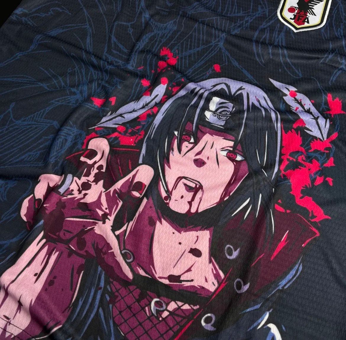 Camisa de Time Seleção Japão Azul Escura Edição Anime