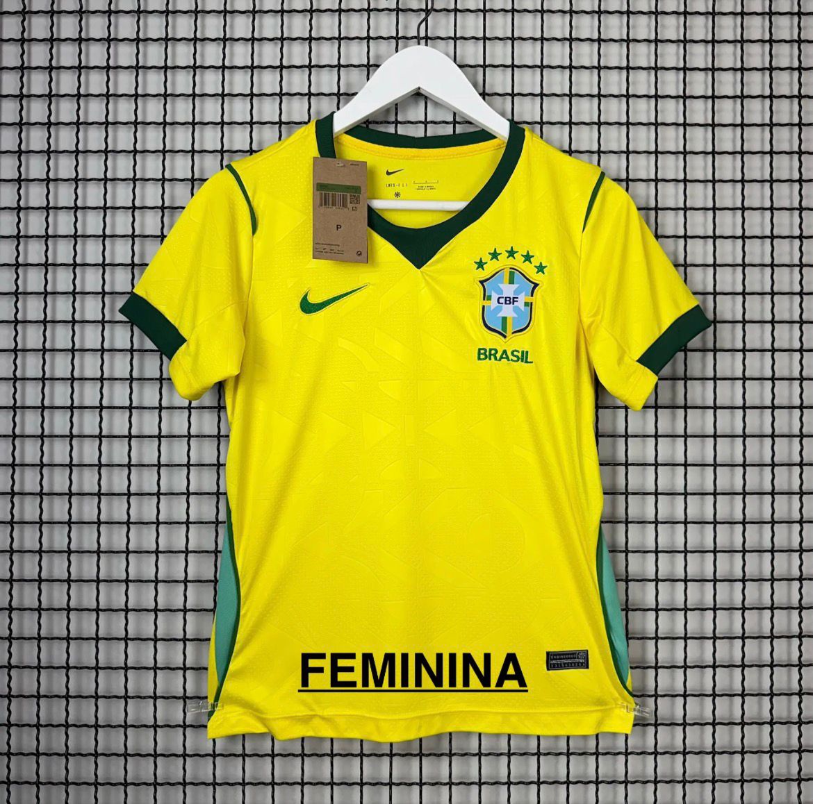 Camisa de Time Brasil Copa do Mundo Amarela 26/27 FEMININA