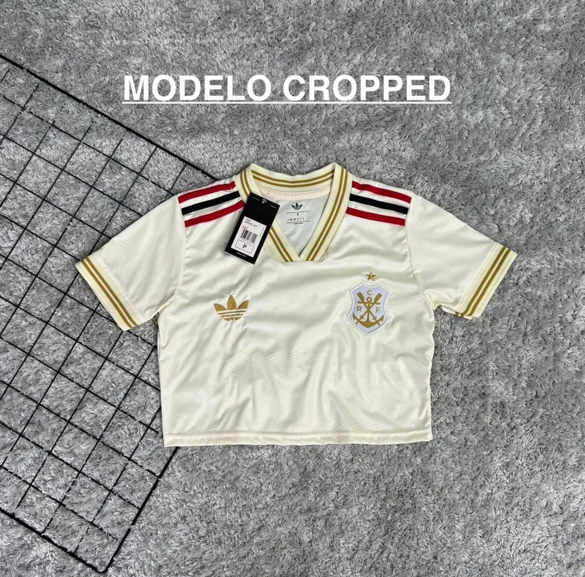 Cropped Flamengo Bege Feminina 2025/26