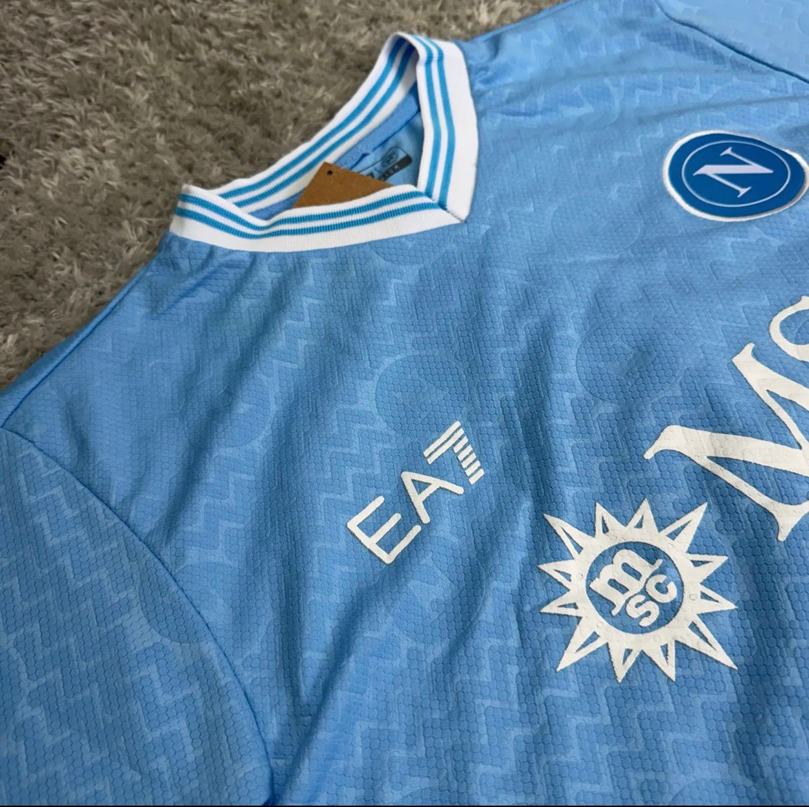 Camisa de Time Napoli Azul