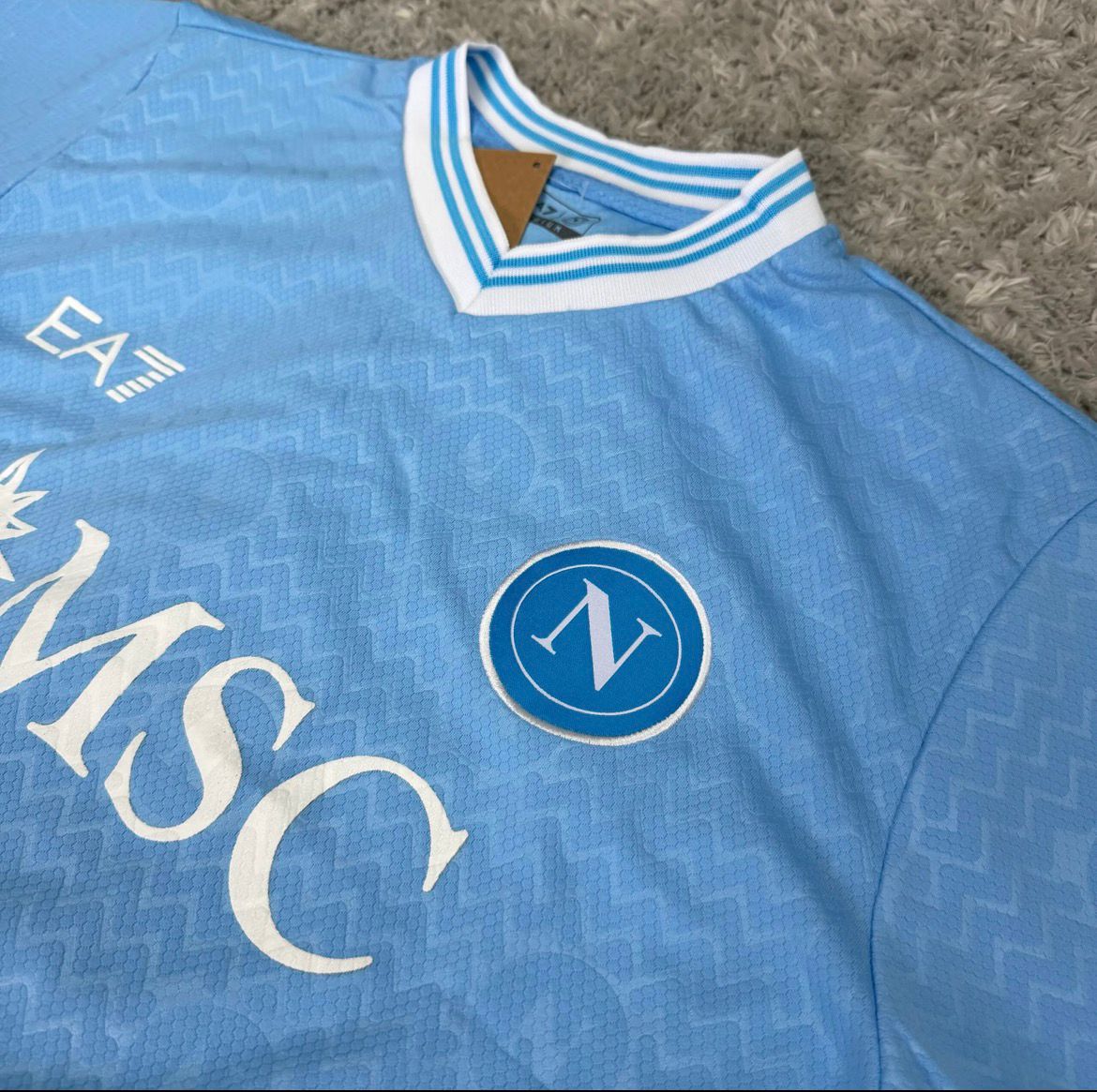 Camisa de Time Napoli Azul