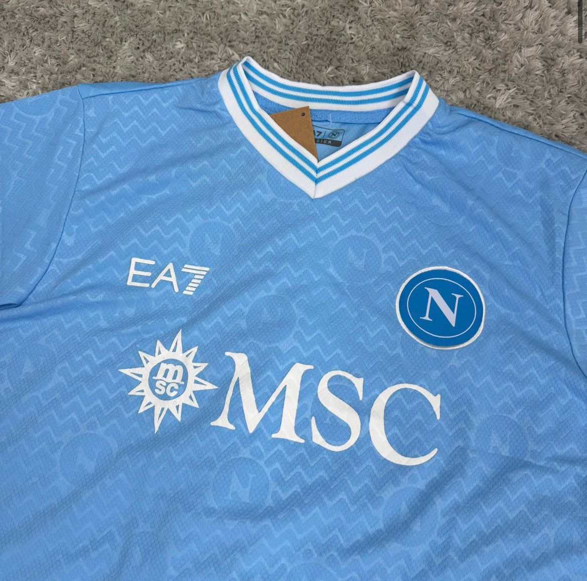 Camisa de Time Napoli Azul