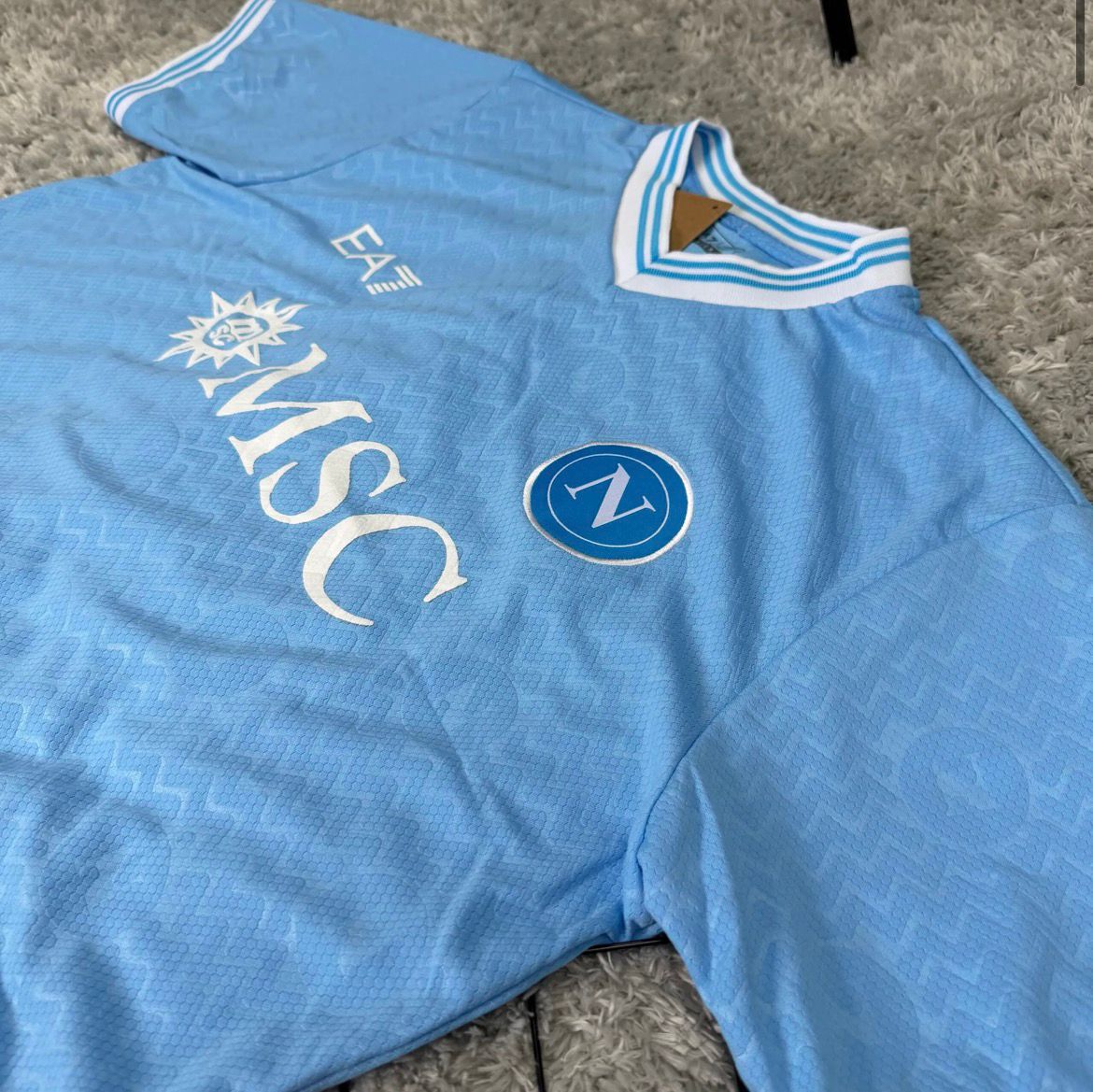Camisa de Time Napoli Azul