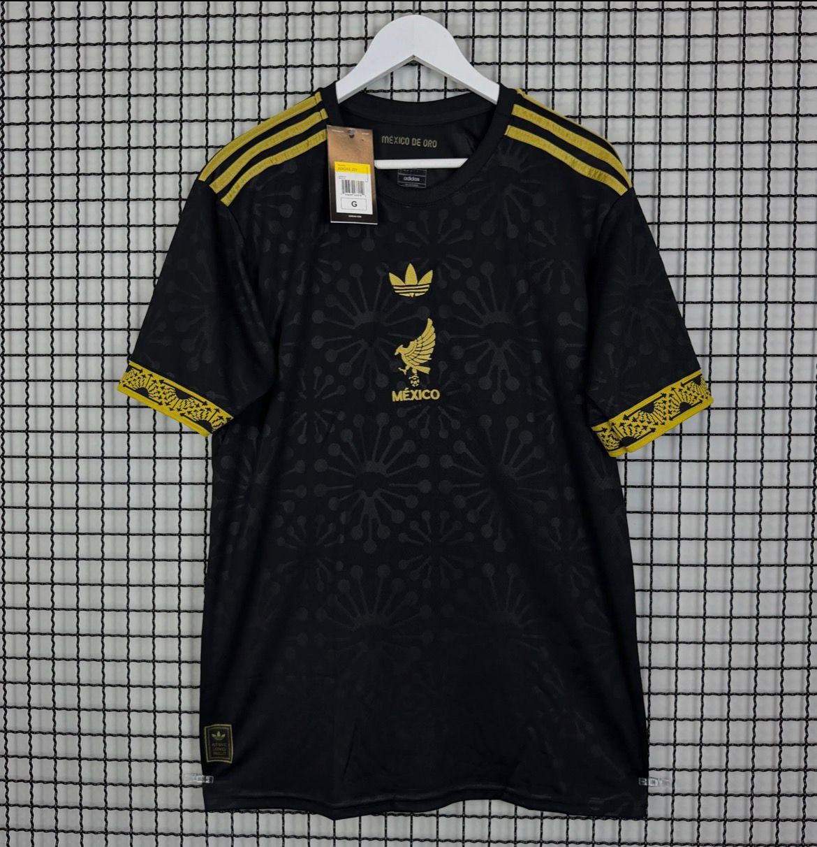 Camisa de Time Seleção México Preta c/ Dourada