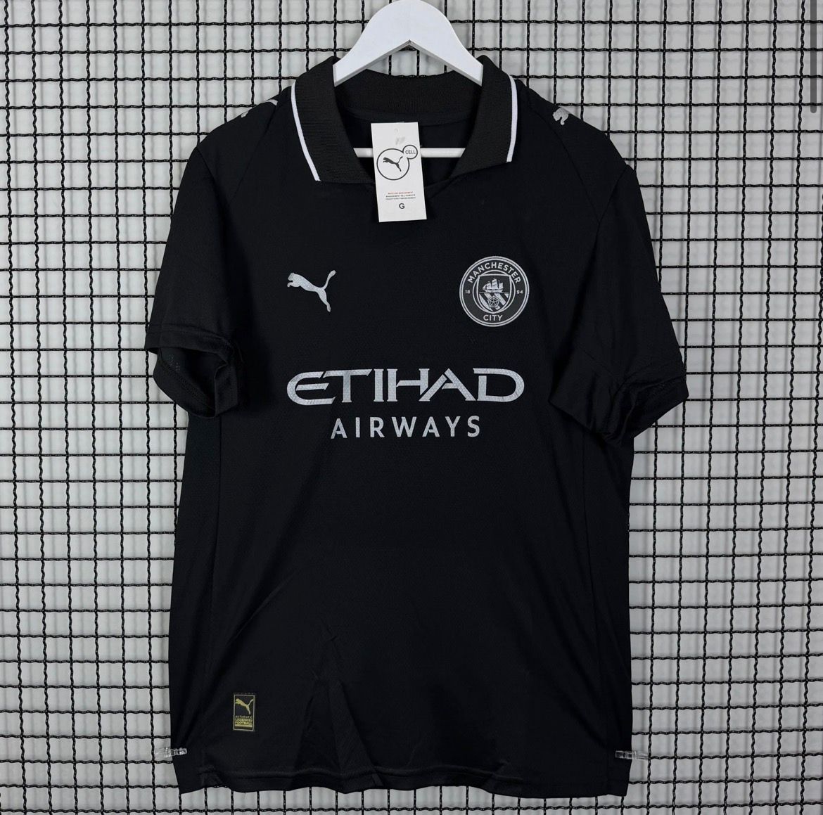 Camisa de Time Manchester City Polo Preta 2025
