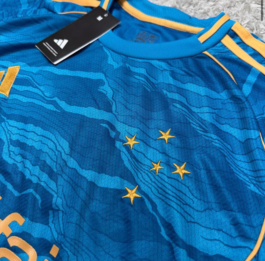 Camisa de Time Cruzeiro Azul c/ Dourado 25/26
