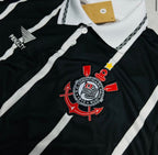 Camisa de Time Corinthians Polo Retrô Preta