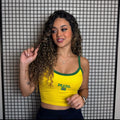 Cropped Alça Seleção Brasileira Amarela