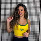 Cropped Alça Seleção Brasileira Amarela