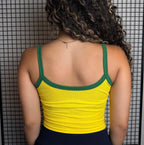 Cropped Alça Seleção Brasileira Amarela
