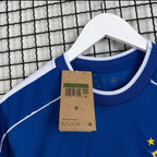 Camisa da Seleção Brasileira Azul Retrô Lisa (Personalizada Ronaldo)